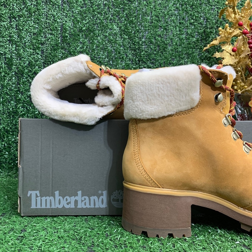 Timberland Women's Kinsley Wheat Nubuck Mid Boot - Picture 3 of 6